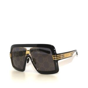 Gucci GG0900S Black Gold Gray Sunglasses New with tags